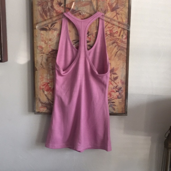 NIKE DRIFIT PINK STRETCH RIB BODYCON WORKOUT TANK TOP S - Picture 3 of 7
